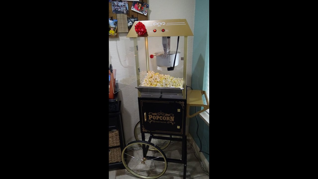 Popcorn Machine with Cart - 12 oz