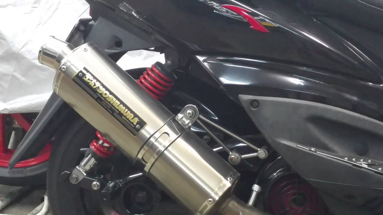 SE44J シグナスX ヨシムラ フルエキゾーストサイクロン - YouTube
