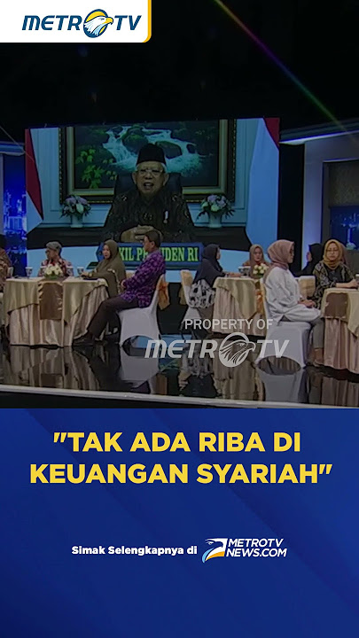 Ma'ruf Amin: Tak Ada Riba di Keuangan Syariah #shorts