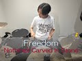 Freedom -Nothing&#39;s Carved In Stone- 中学1年生のしゅーまが叩いてみた!新曲でーす!!
