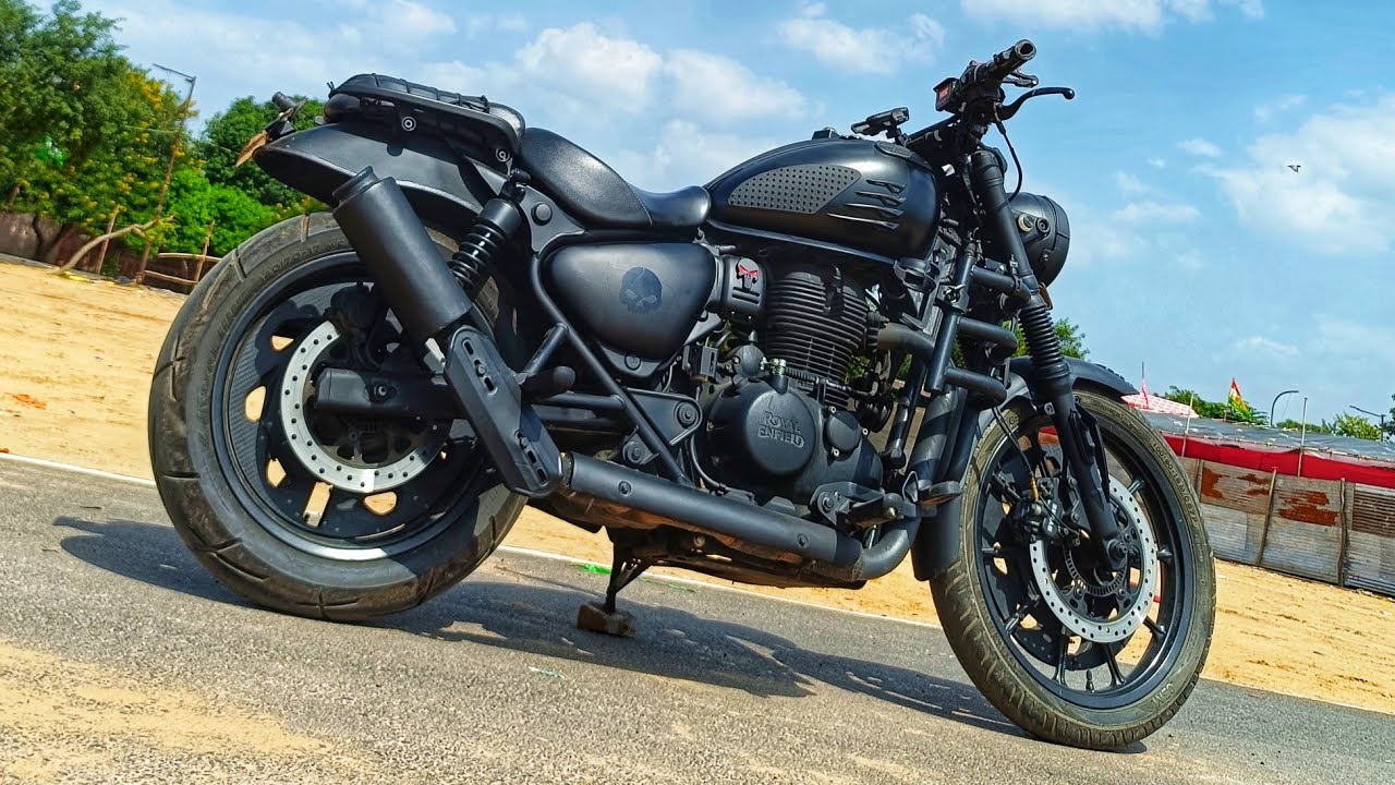 MODIFIED METEOR 350 installing Stealth Max Motorcycle Bar End Side ...