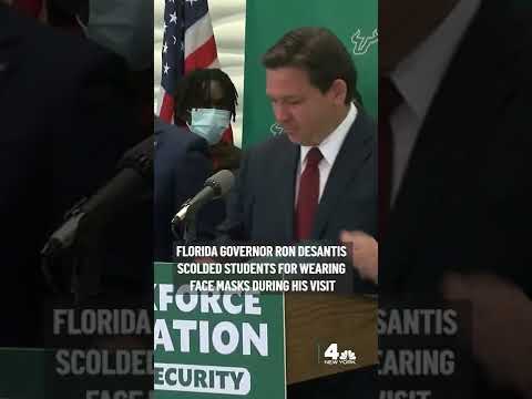 'COVID THEATER': GOV. DESANTIS SCOLDS STUDENTS WEARING MASKS #shorts