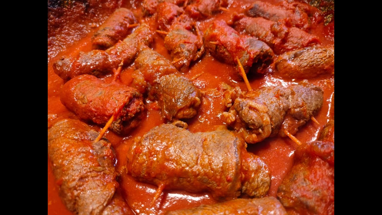 INVOLTINI DI CARNE, ricetta della nonna,  come fare le braciole con #videoricetteinsieme