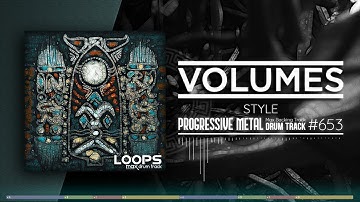 Progressive Metal Drum Track / Volumes Style / 130 bpm