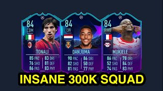 INSANE 300K HYBRID SQUAD BUILDER IN FIFA 22 FT (TONALI, DANJUMA & MUKIELE)