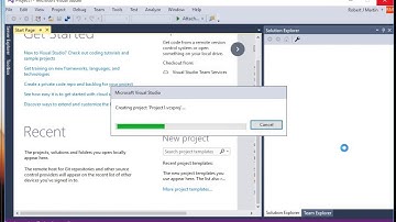 New Project in Visual Studio 2017