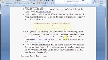 Hướng dẫn add tên miền domain vào Blogger của google