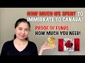 Immigrate to Canada Proof of Funds | How much we spent to immigrate to Canada
