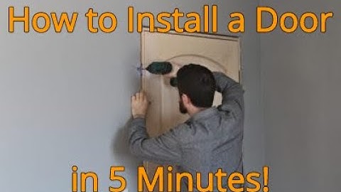 How to Install an Interior Door in 5 Minutes - No Shims!