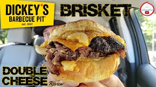 Dickey's Barbecue Pit® Brisket Double Cheese Sandwich Review! 🧀🧀🐄