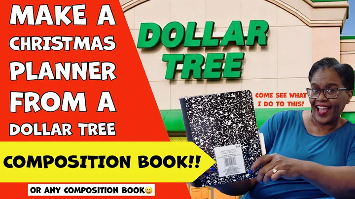 DIY CHRISTMAS PLANNER!  Dollar Tree Composition Book Makeover