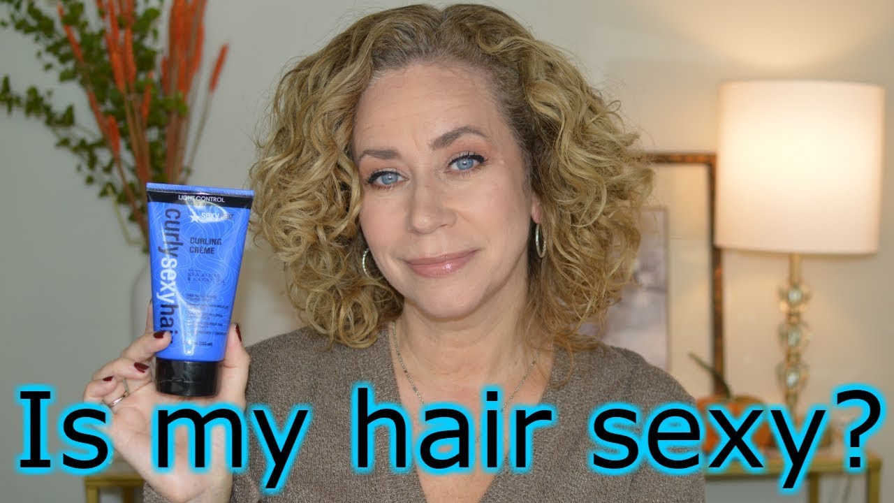 CURLY HAIR PRODUCTS | Sexy Hair Curling Creme - YouTube