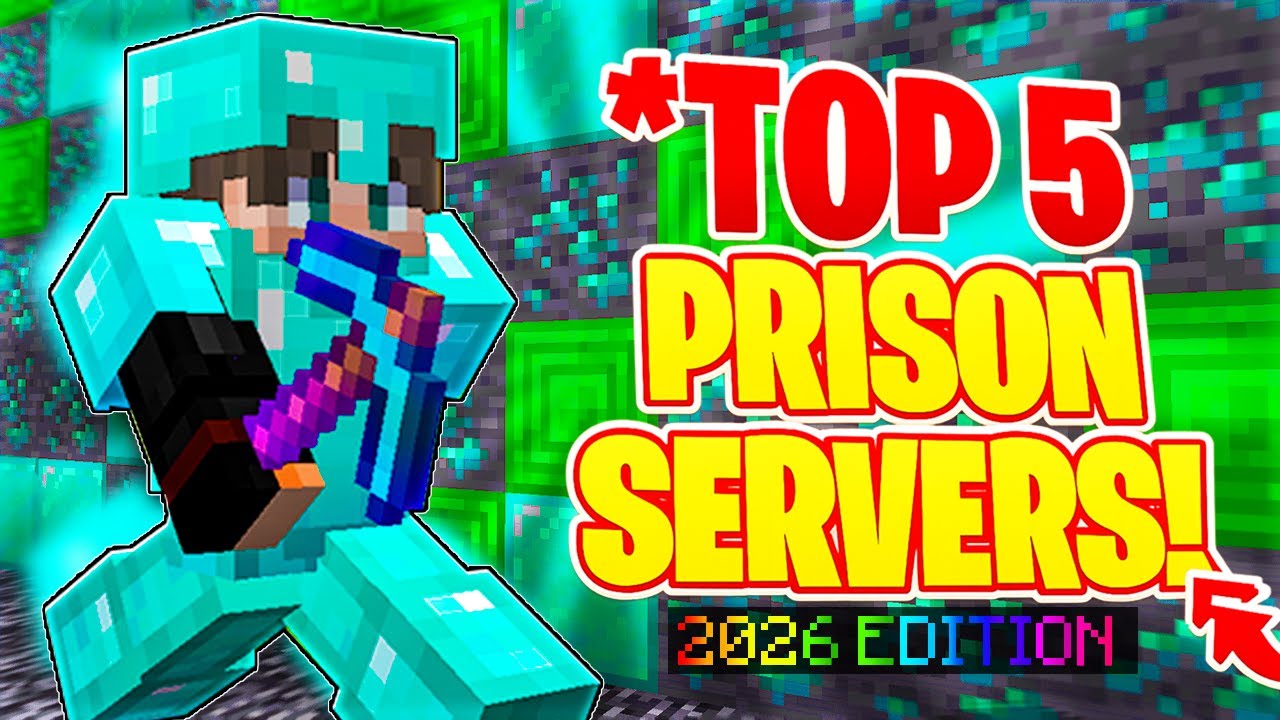 TOP 5 OP PRISON SERVERS 2026 | 1.20+ New Minecraft Prison Servers - YouTube