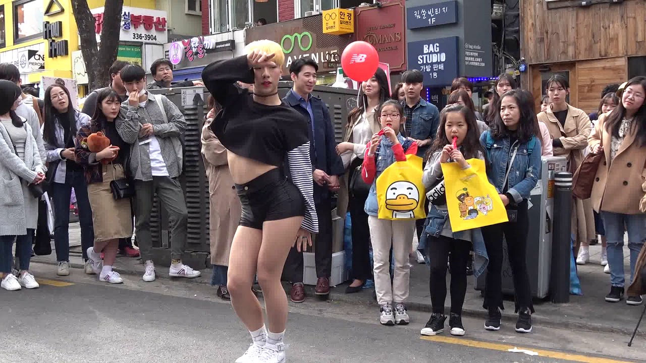 댄스팀 레드크루 RedCrew [이강용] IN HEAVEN 홍대거리 Busking