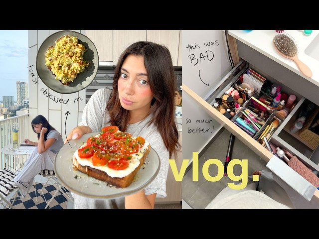 VLOG! organizing my messy bathroom & living out my childhood dreams!!!!
