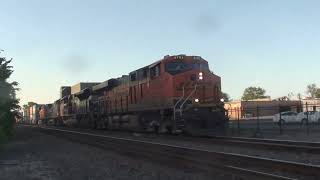 BNSF #6793 Leads WB Stacktrain with NS and CSX Power. Olathe, KS 5/11/24