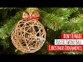 DIY Twine Ball Christmas Ornament