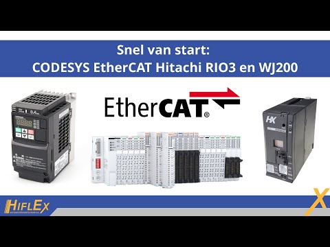 Getting started: CODESYS EtherCAT Hitachi HX-RIO3 and WJ200