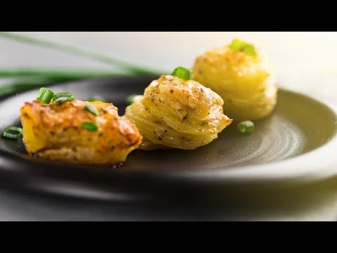 Fast Parmesan Potato Stacks In Muffin Cups Recipe