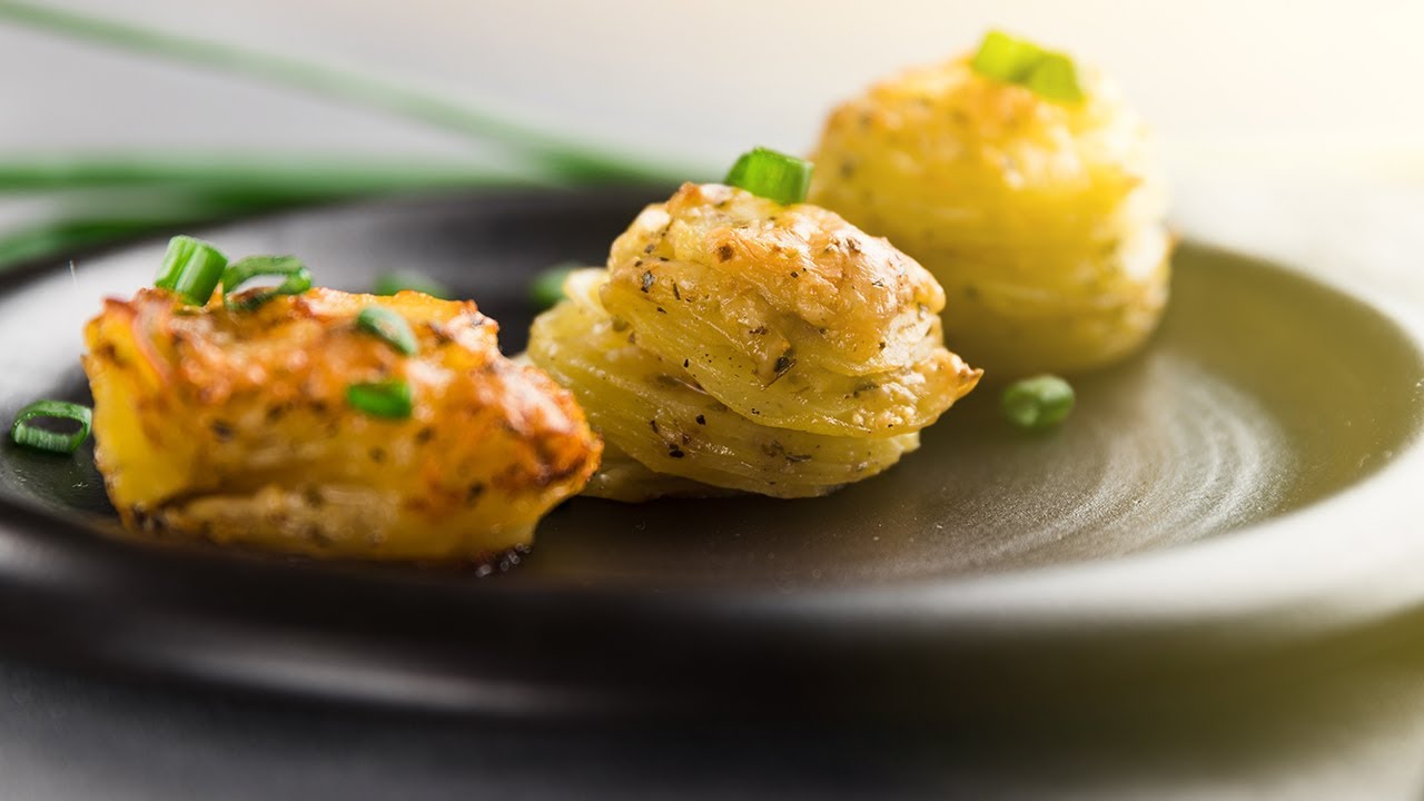 Fast Parmesan Potato Stacks In Muffin Cups Recipe YouTube