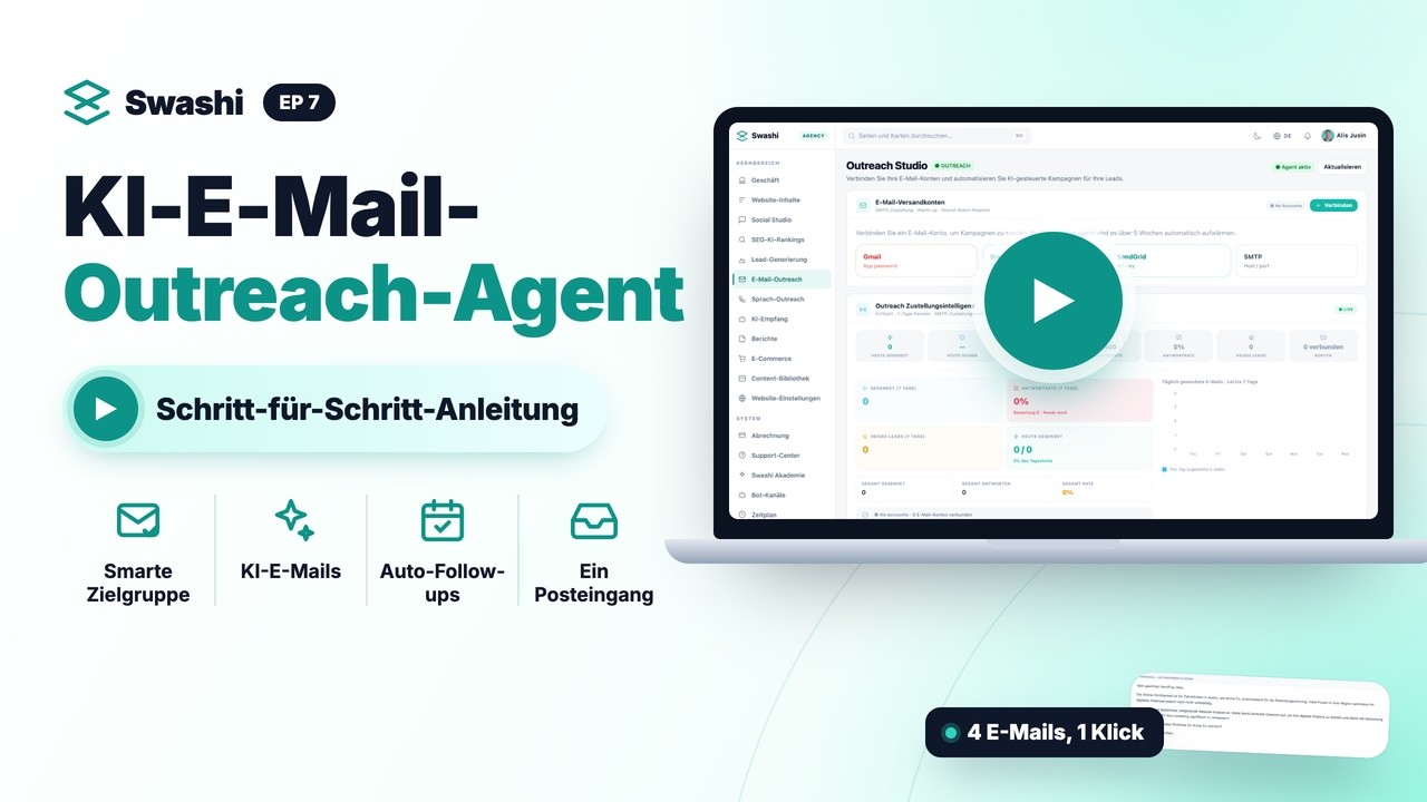 So nutzen Sie den Outreach-Agent von Swashi