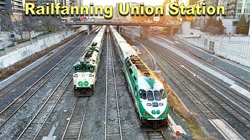 Railfanning at Union Station Toronto Canada | GO Train, Via, UP Express Trains | Part 1
