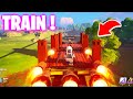 How to Build A train in LEGO FORTNITE (Works in Survival Mode)