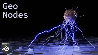 Celebrity Lightning Arcs with Geometry Nodes || Blender 3.1 Net Worth