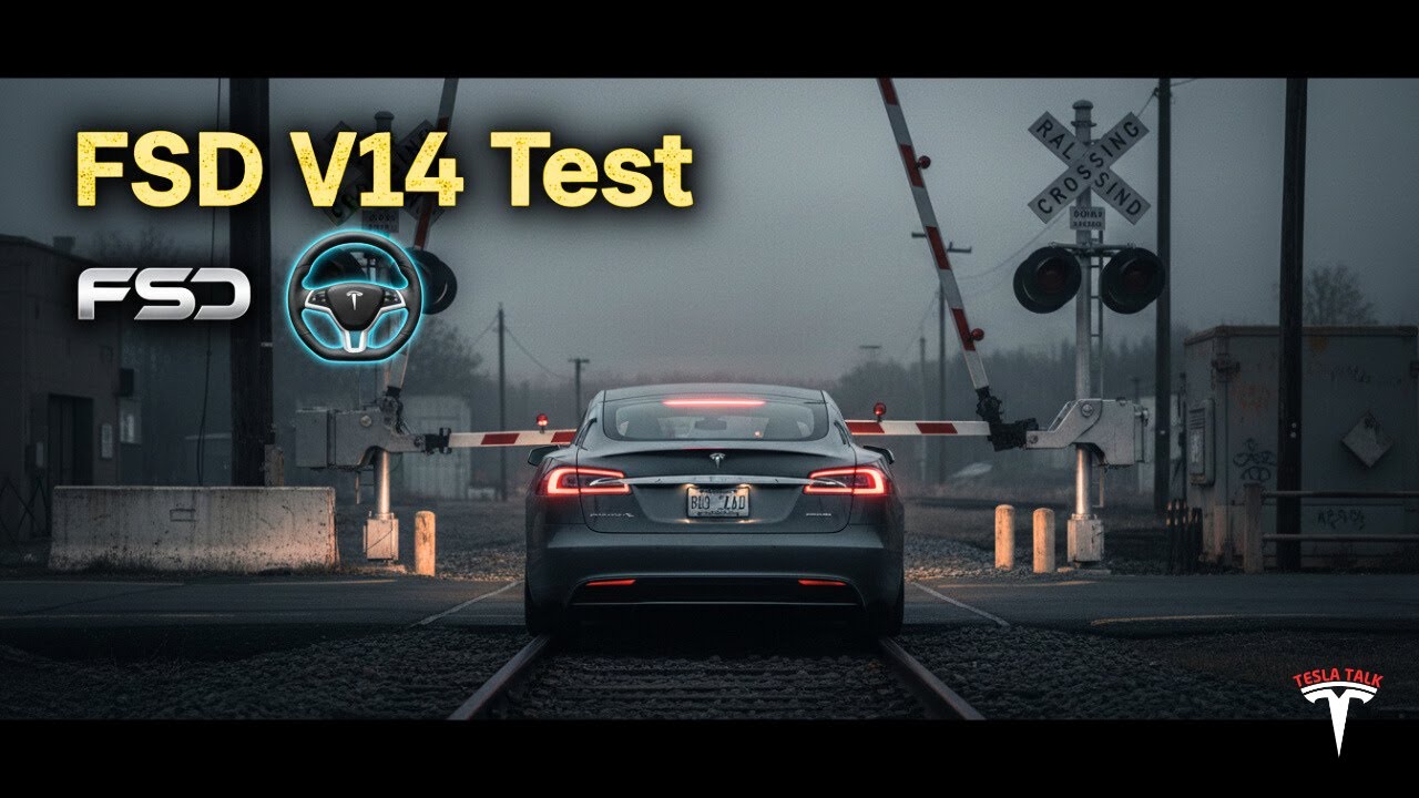 Did Tesla Finally Fix the Railroad Crossing DISASTER with FSD V14?
