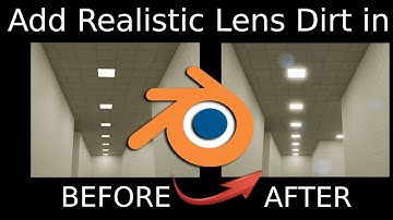 How to make Lens dirt in blender! (compositing)