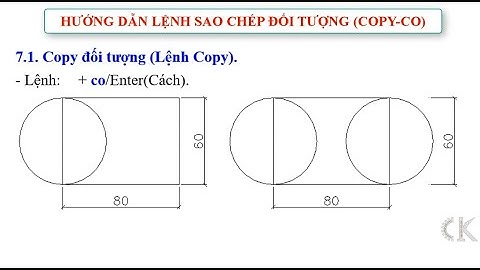 Autocad Tutorial full - Hướng dẫn lệnh sao chép và di chuyển (copy-move)