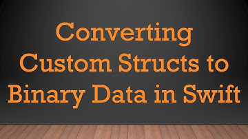 Converting Custom Structs to Binary Data in Swift