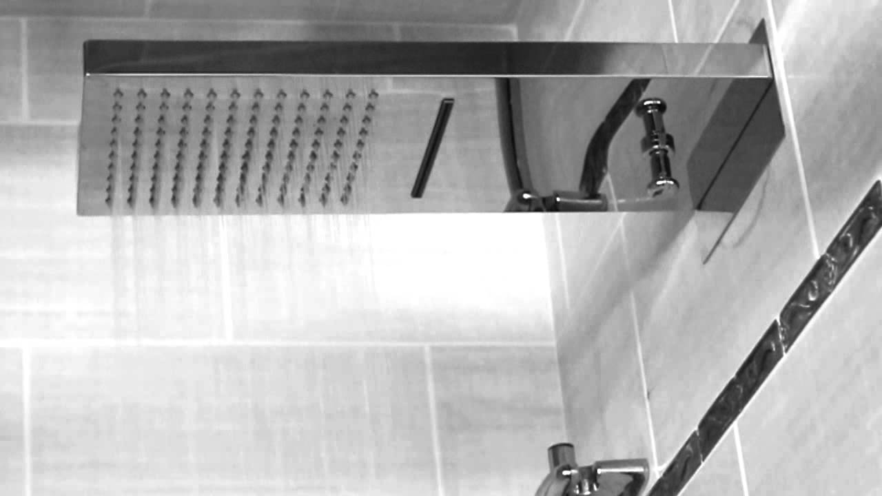 Combination Rain/Waterfall shower - YouTube Combination Rain/Waterfall shower - YouTube