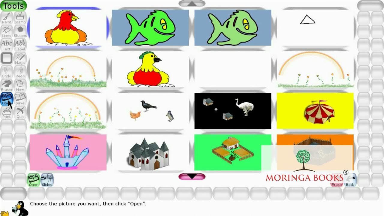 Tux Paint How to Open a Drawing in Tux Paint in Windows 10 YouTube