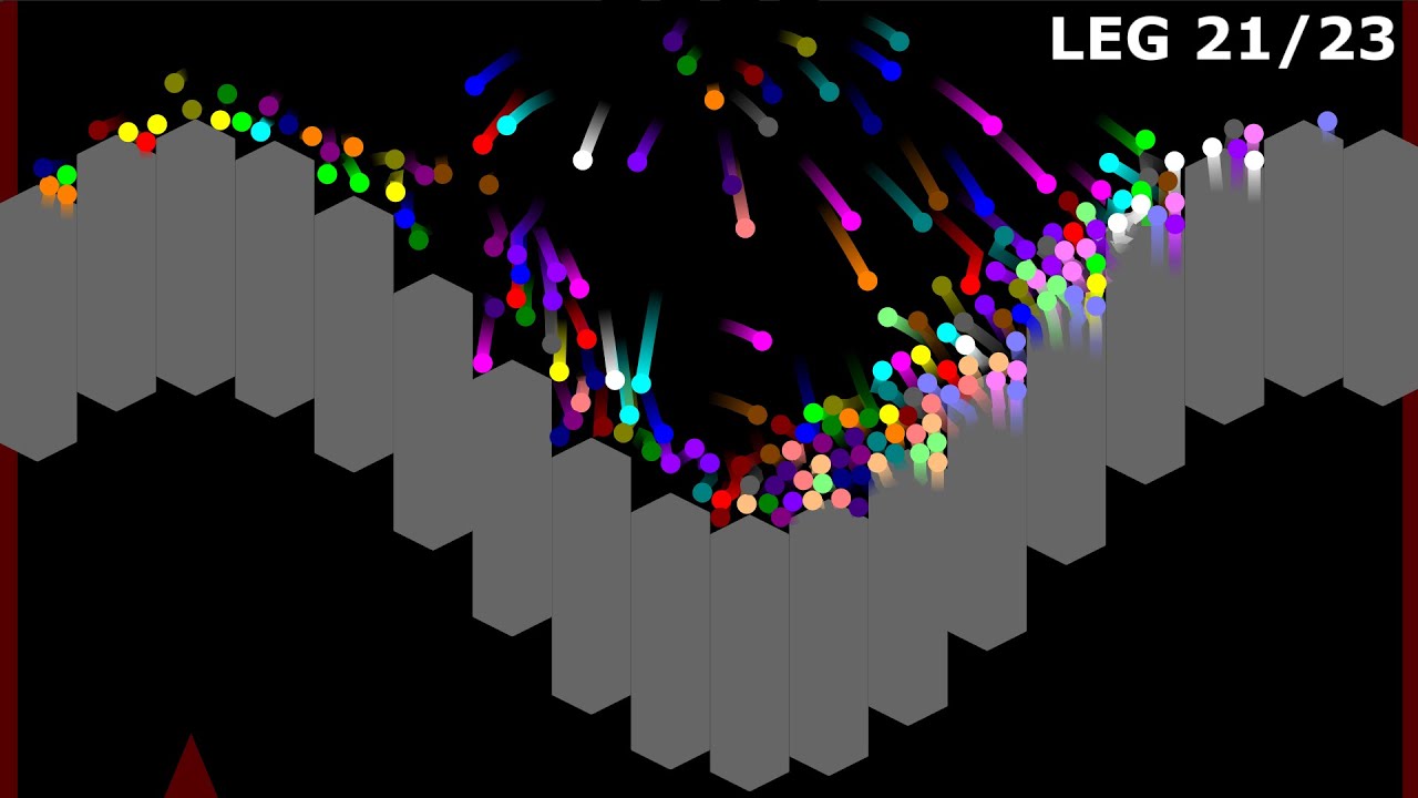 The Team Marble Race in Algodoo - 23 Times Elimination