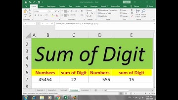 #349 how to sum  digit of each cell only in excel