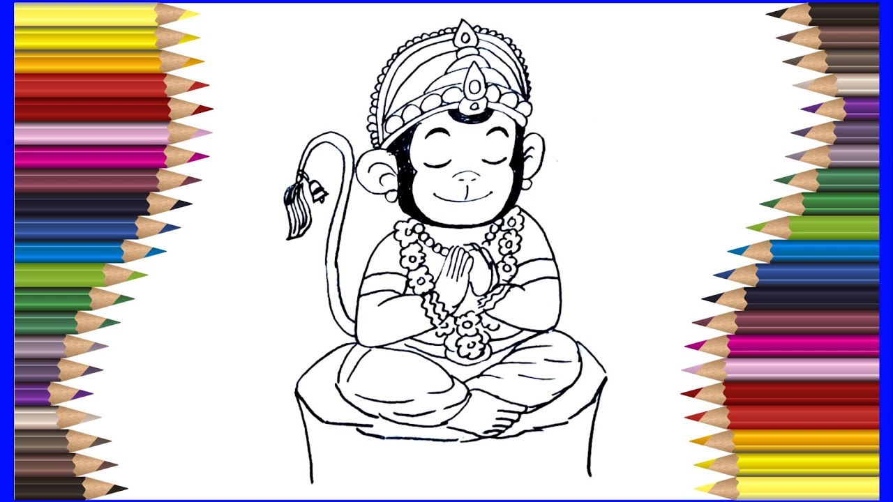 HOW TO DRAW HANUMAN JI | EASY DRAWING TUTORIAL | IMDSKETCHART