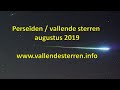 Perseïden / vallende sterren augustus 2019