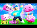 Using ONLY PINK PETS To BEAT Pet Simulator X!