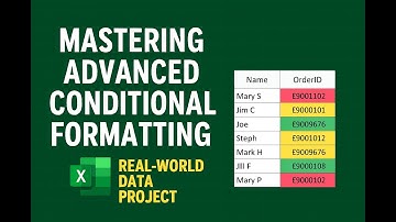 Mastering Advanced Conditional Formatting in Excel | Real-World Data Project