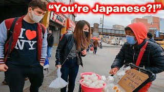Japanese Girl and American Guy Shock Chinatown with Perfect Chinese