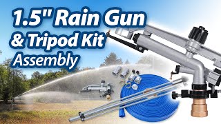 IrrigationKing 1.5' Rain Gun & Tripod Irrigation Kit Assembly