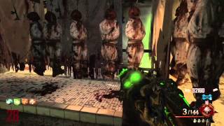 Mob of the Dead High Round Strategies Round 37 Gameplay 4 Player & Rape Train Spots (BO2 Zombies)