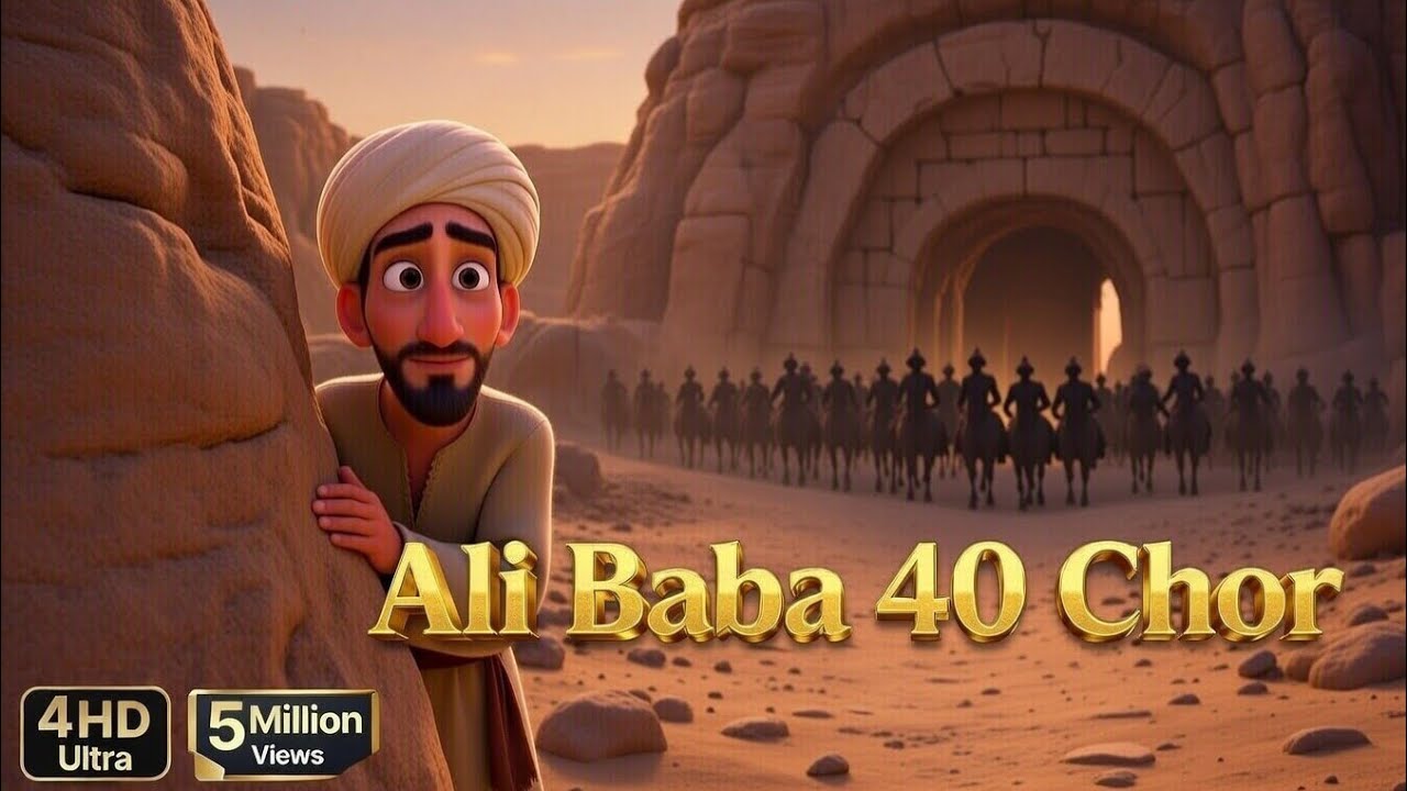 Ali Baba aur 40 Chor (Hindi/Urdu) | Full Movie 3D Animated #hindistories @TuffyToons22