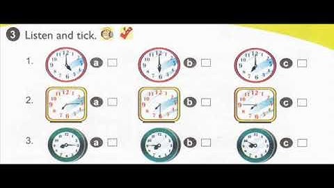 English 4 Unit 11 What time is it (Lesson 1)