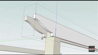 www.protradecraft.com | SUBSCRIBE please How to draw reverse curves on the ends of the pergola beams. Twitter: @