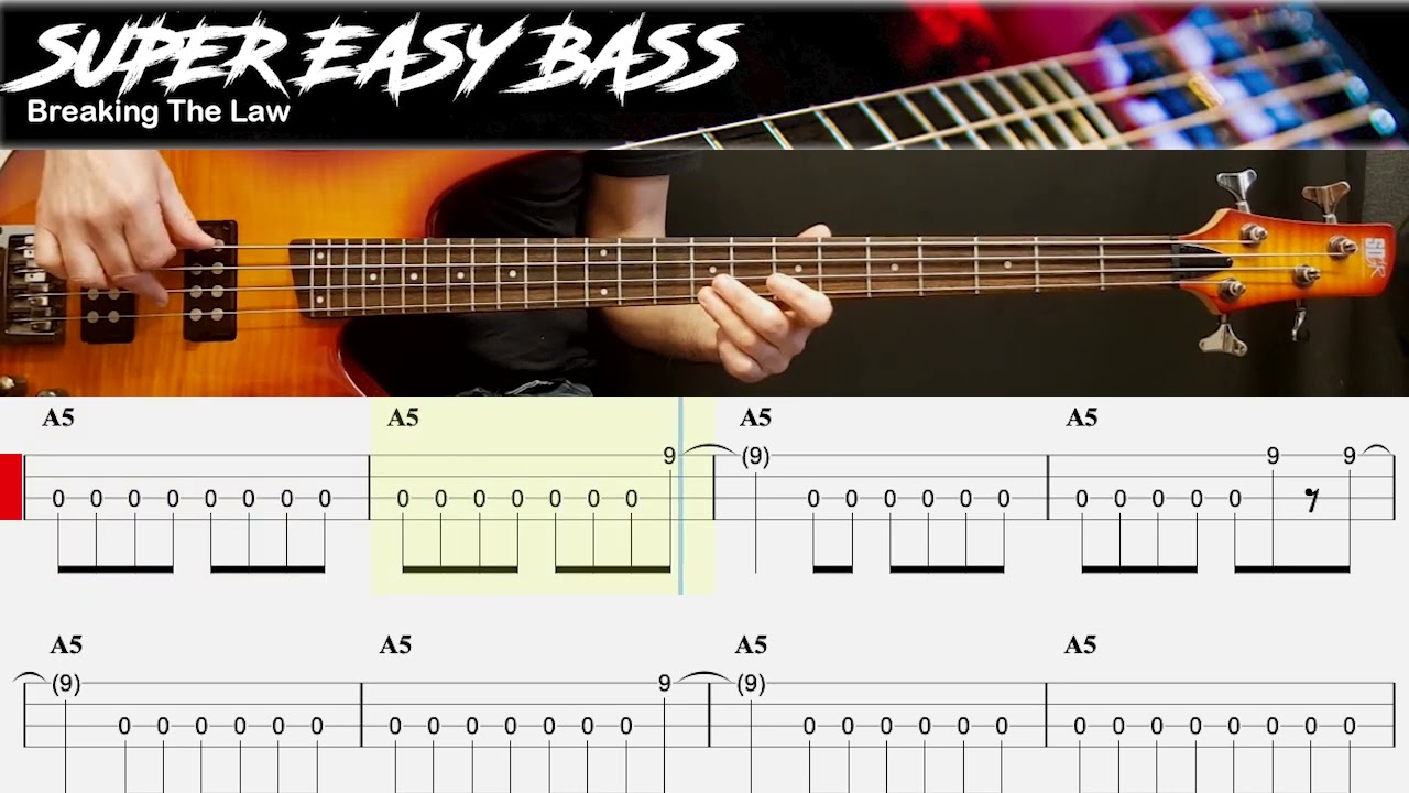 Breaking The Law - Judas Priest | BEGINNERS BASS |