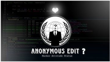 Anonymous Edit 🔥 | Hacker Attitude Status | Hacking Motivation 🌚🔥