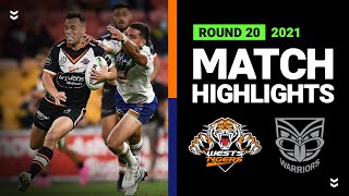 Wests Tigers v Warriors Match Highlights | Round 20, 2021 | Telstra Premiership | NRL