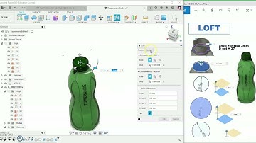 Fusion 360 Tutorial For Beginners - Tupperware Bottle Part 3